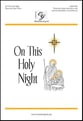 On This Holy Night Three-Part Treble choral sheet music cover